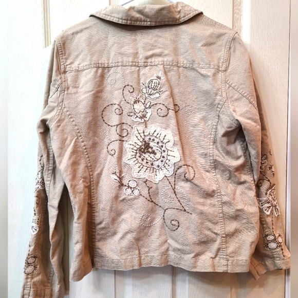 Christopher and Banks Embroidered Long Sleeve Jacket - Picture 1 of 5